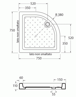 PIATTO DOCCIA 75X75 